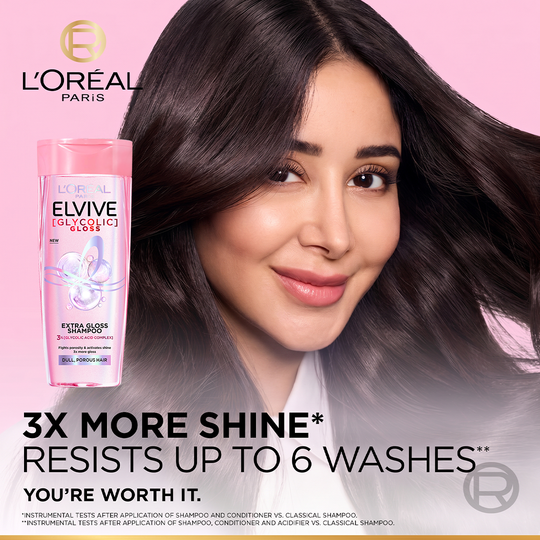 L'Oréal Paris Elvive Glycolic Gloss Shampoo - 360ml