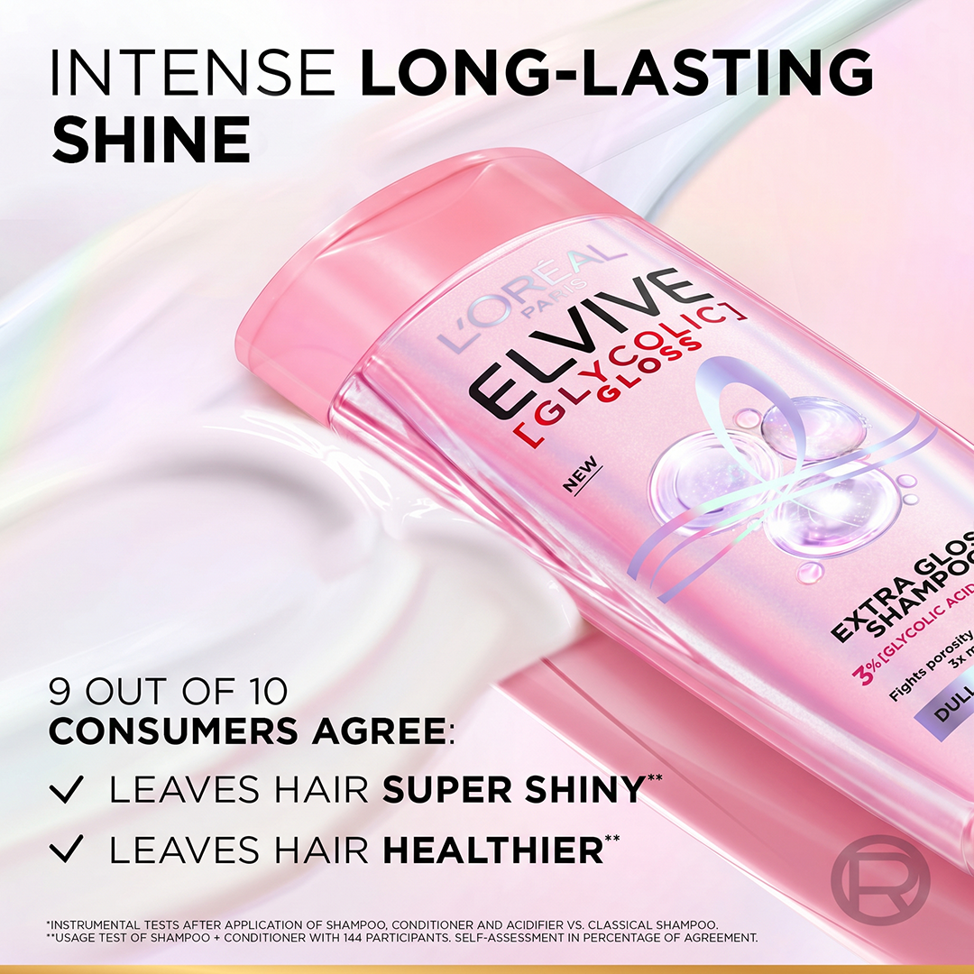 L'Oréal Paris Elvive Glycolic Gloss Shampoo - 360ml